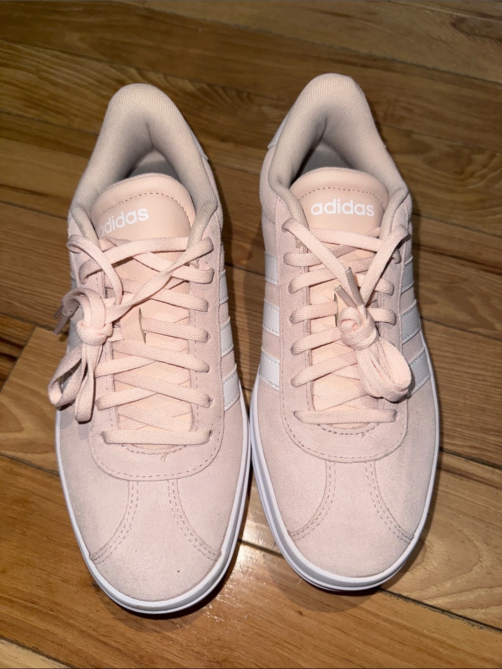 adidas Women's Blush Pink Suede Low-Top Sneakers